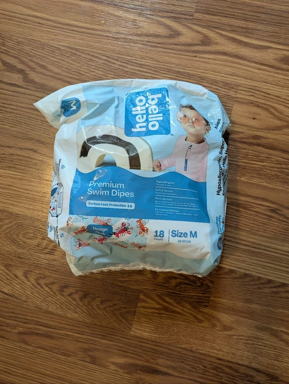Hello Bello Swim Diapers - Blue (Size M)
